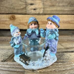 Heart to Heart Winter Votive Candle Holder - New